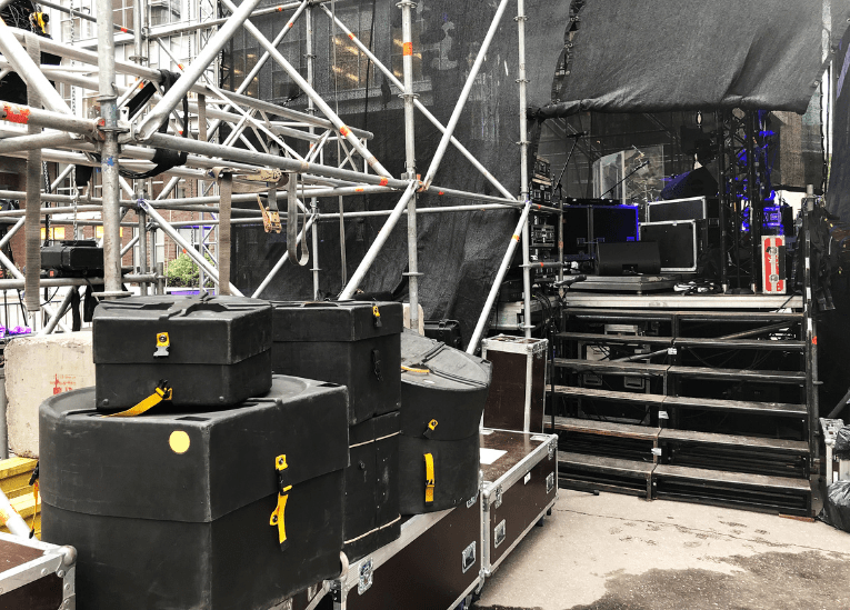 flight case empleadas en la protección de instrumentos y material para conciertos