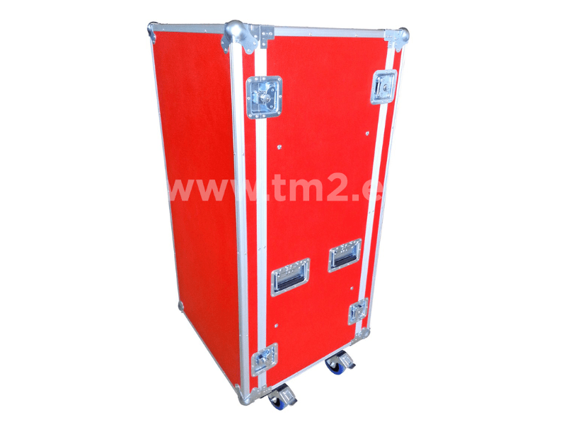 rack roja para la protección de equipos electrónicos
